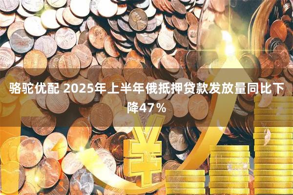 骆驼优配 2025年上半年俄抵押贷款发放量同比下降47％