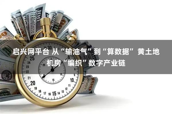 启兴网平台 从“输油气”到“算数据” 黄土地机房“编织”数字产业链