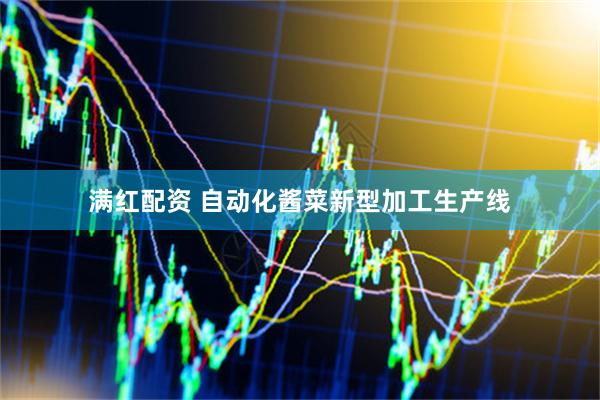 满红配资 自动化酱菜新型加工生产线