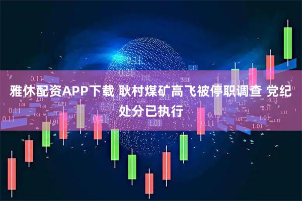 雅休配资APP下载 耿村煤矿高飞被停职调查 党纪处分已执行